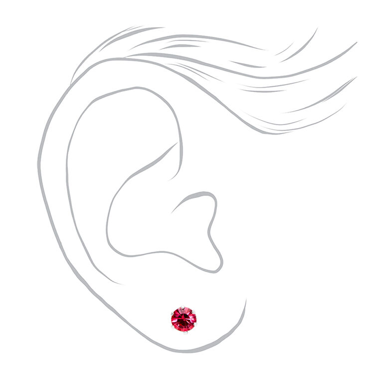 Pearl and Crystal Assorted Stud Earrings - 9 Pack,