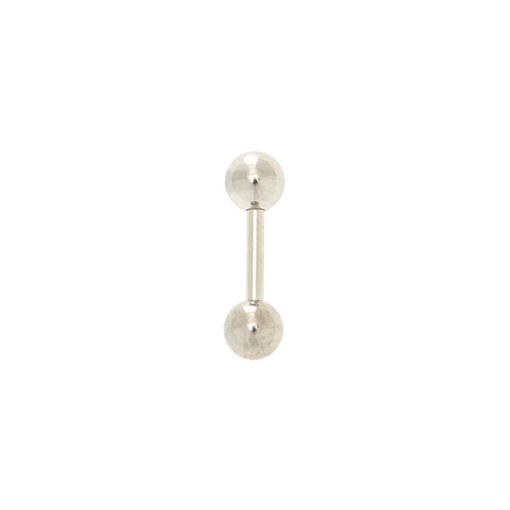 Silver 16G Classic Tragus Stud Earring,