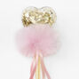 Claire&#39;s Club Gold Star Shaker Pink Princess Wand,