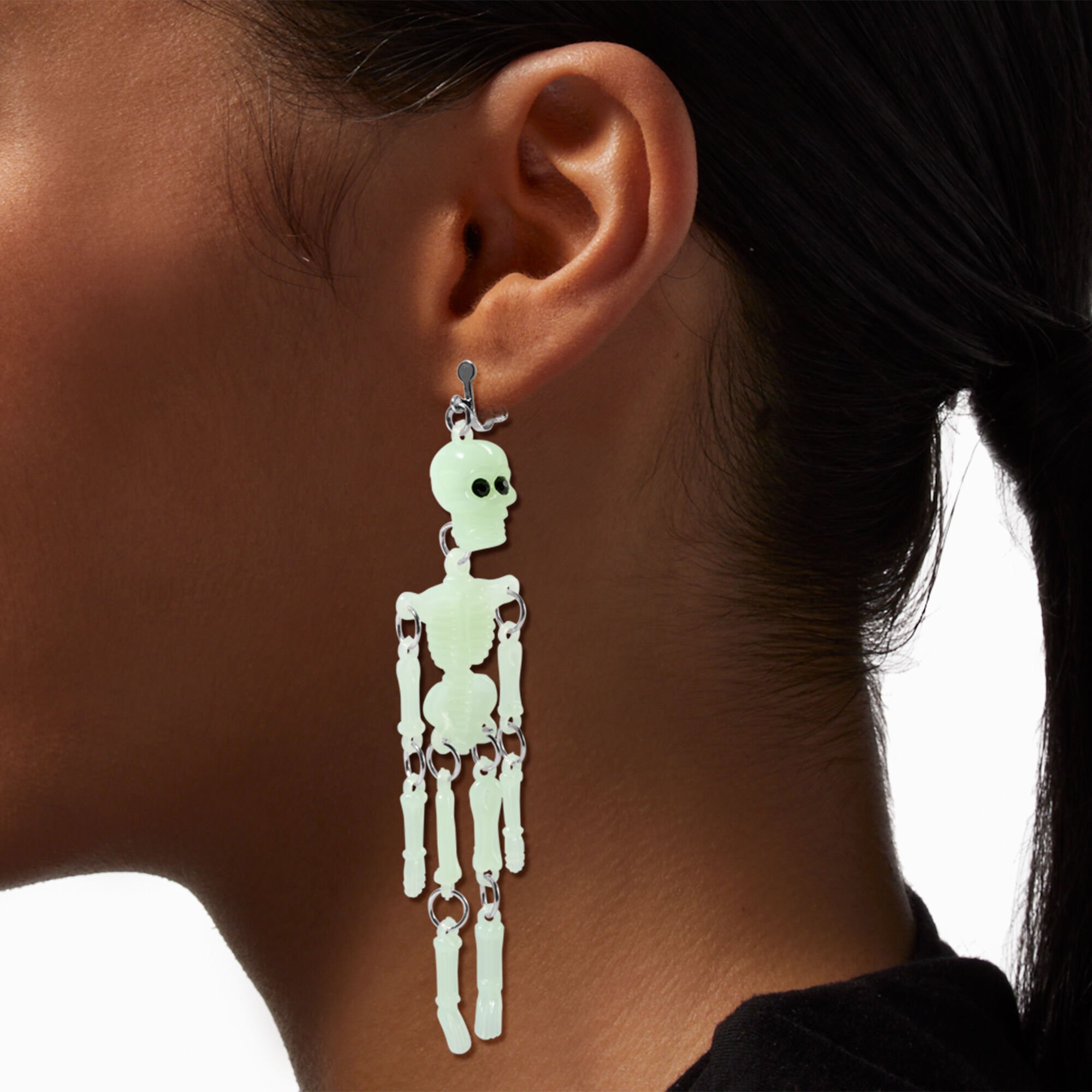 Skeleton shop earrings claire's
