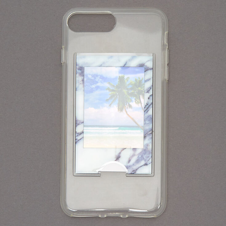 Coque de portable pochette effet marbr&eacute; Instax Mini,