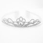 Silver-tone Rhinestone Mini Lotus Tiara,