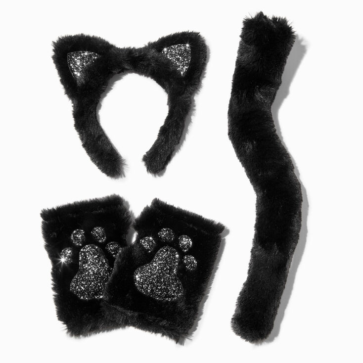 Ensemble de d&eacute;guisement chat noir - Lot de 3,