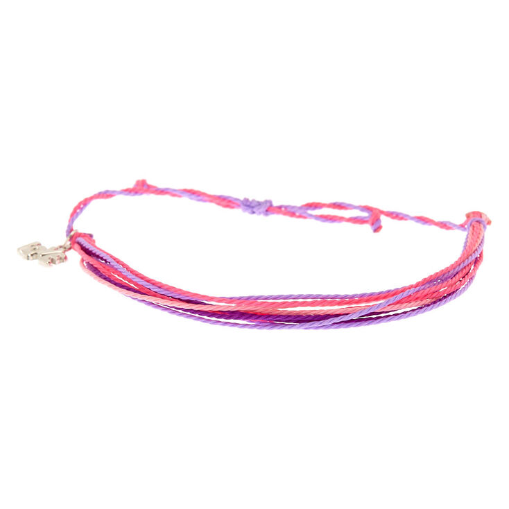 Thread Adjustable Bracelet - Pink,