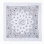 White Paisley Bandana Headwrap,