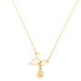 Gold Zodiac Pendant Necklace - Leo,