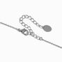 Silver-tone Bead &amp; Disk Confetti Chain Necklace,