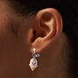Happy Face Ice Cream Cone Clip-On Drop Earrings,