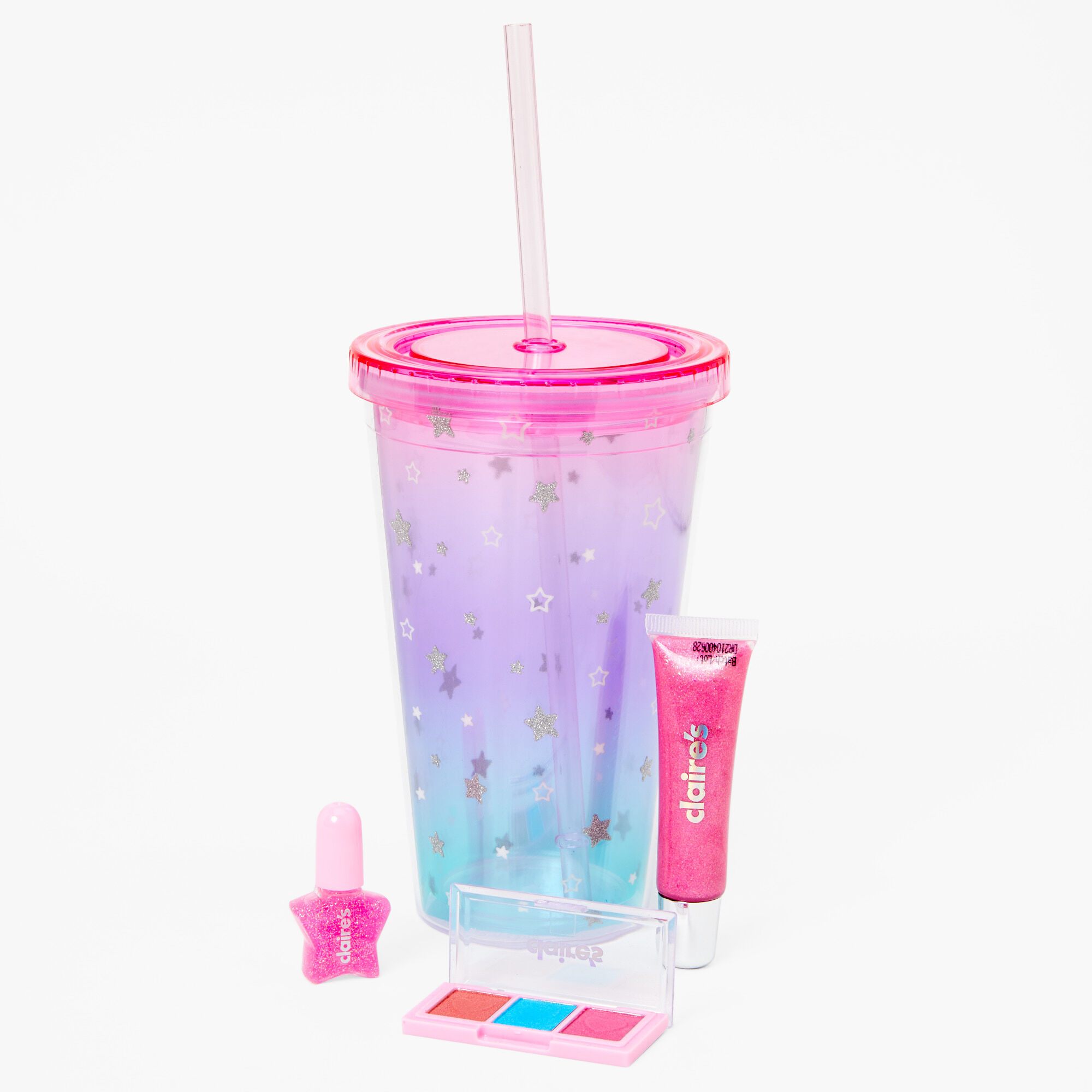 Claire's Ensemble de toilette gobelet « Gift of Sparkle » - Violet
