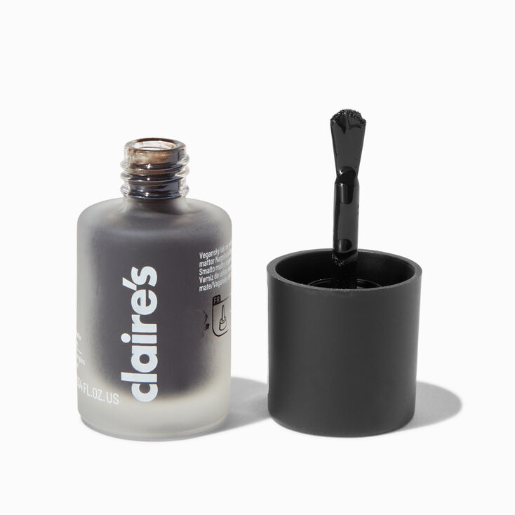 Matte Effect Vegan Nail Polish - Black,