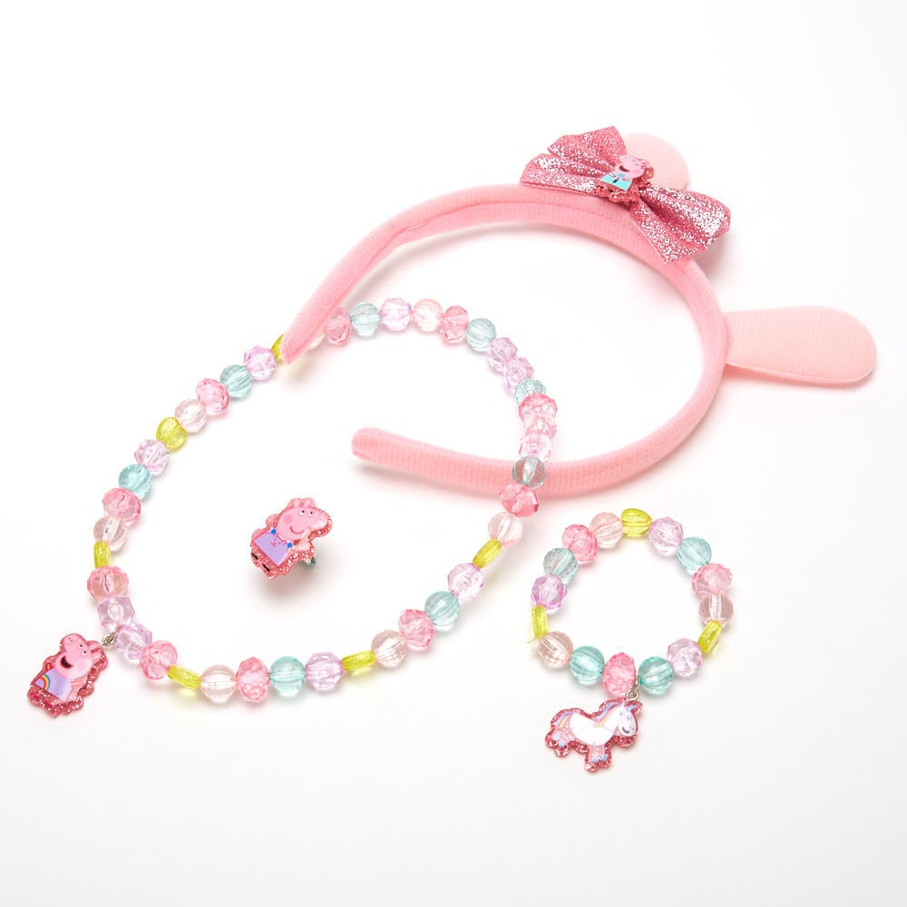 Peppa Pig™ Ears Headband and Jewellery Set – 4 Pack,