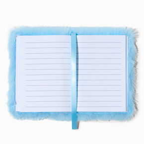 &quot;Head in the Clouds&quot; Furry Blue Mini Journal Notebook,