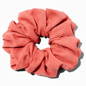 Mauve Faux Suede Giant Hair Scrunchie,