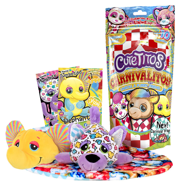 Cutetitos&trade; Carnivalitos Plush Toy Bling Bag,