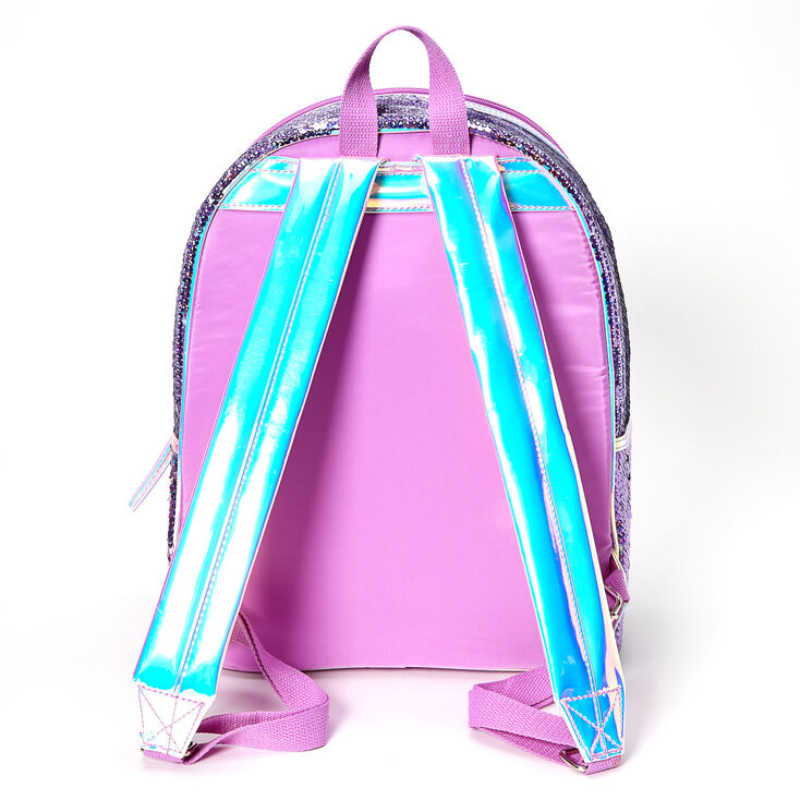 Jojo Siwa™ Reversible Sequins Medium Backpack – Purple | Claire's US