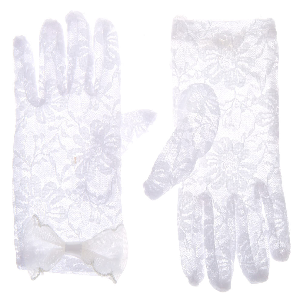 flower girl lace gloves