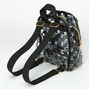Black Checkerboard Clear Small Backpack,
