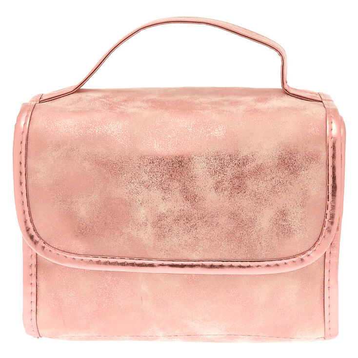 Dusty Shimmer Roll Out Travel Makeup Bag - Pink,