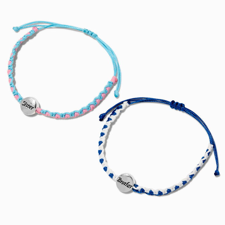 Best Friends Brother &amp; Sister Adjustable Bracelets - 2 Pack,