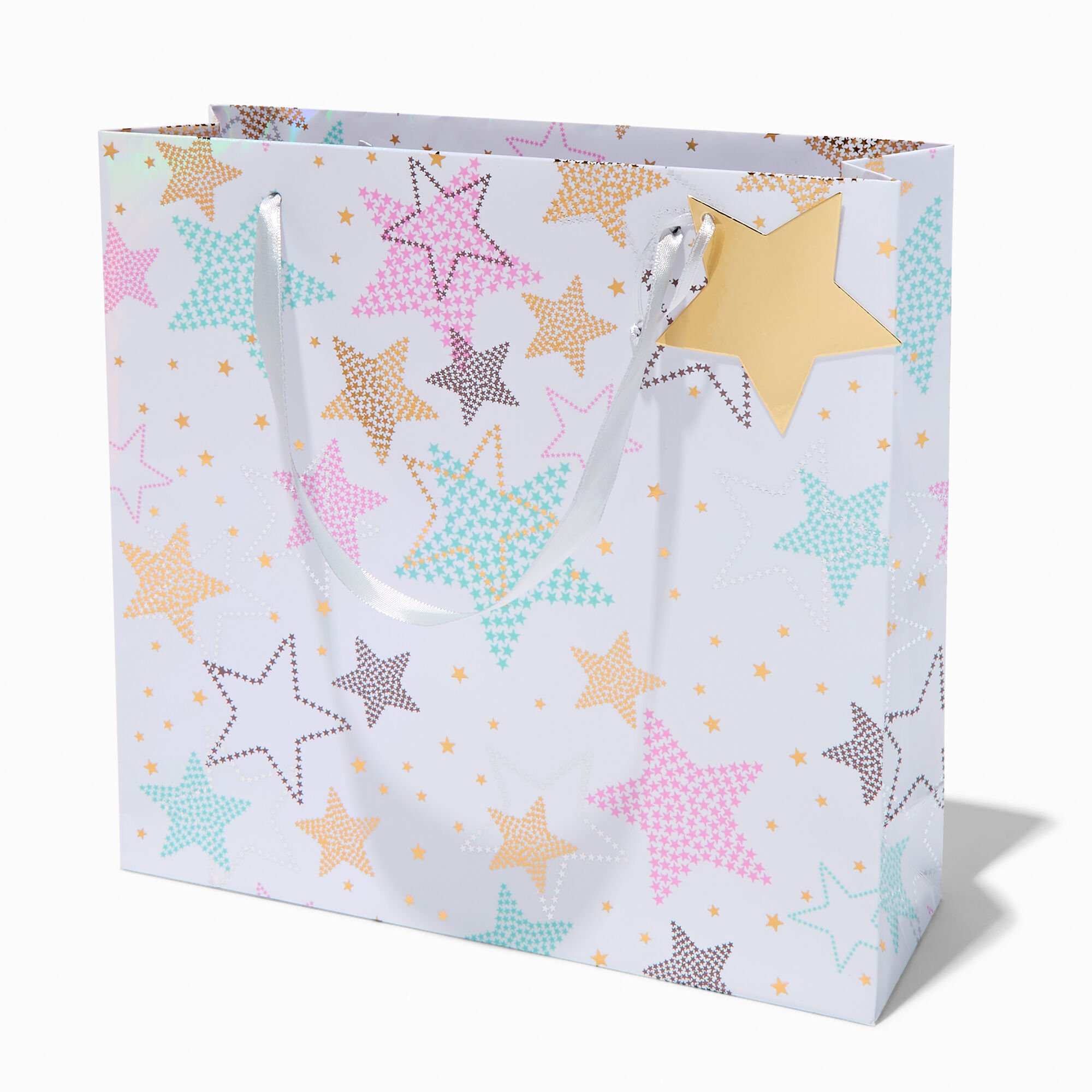 White Star Large Gift Bag & Tissue Paper,