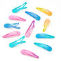 Neon Ombr&eacute; Glitter Snap Hair Clips - 12 Pack,