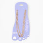 Gold Double Chain Link Anklet,