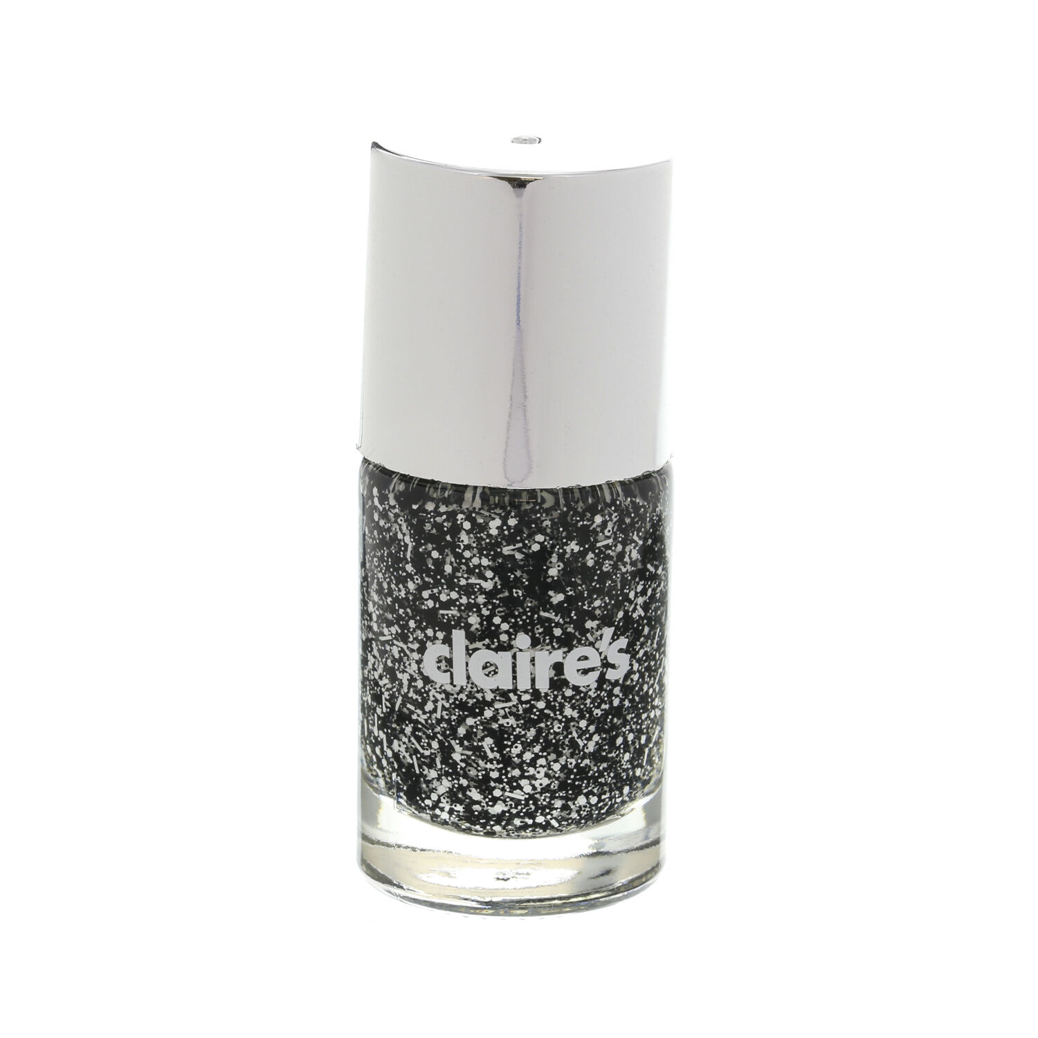 Vernis à ongles à éclaboussures noires et blanches,