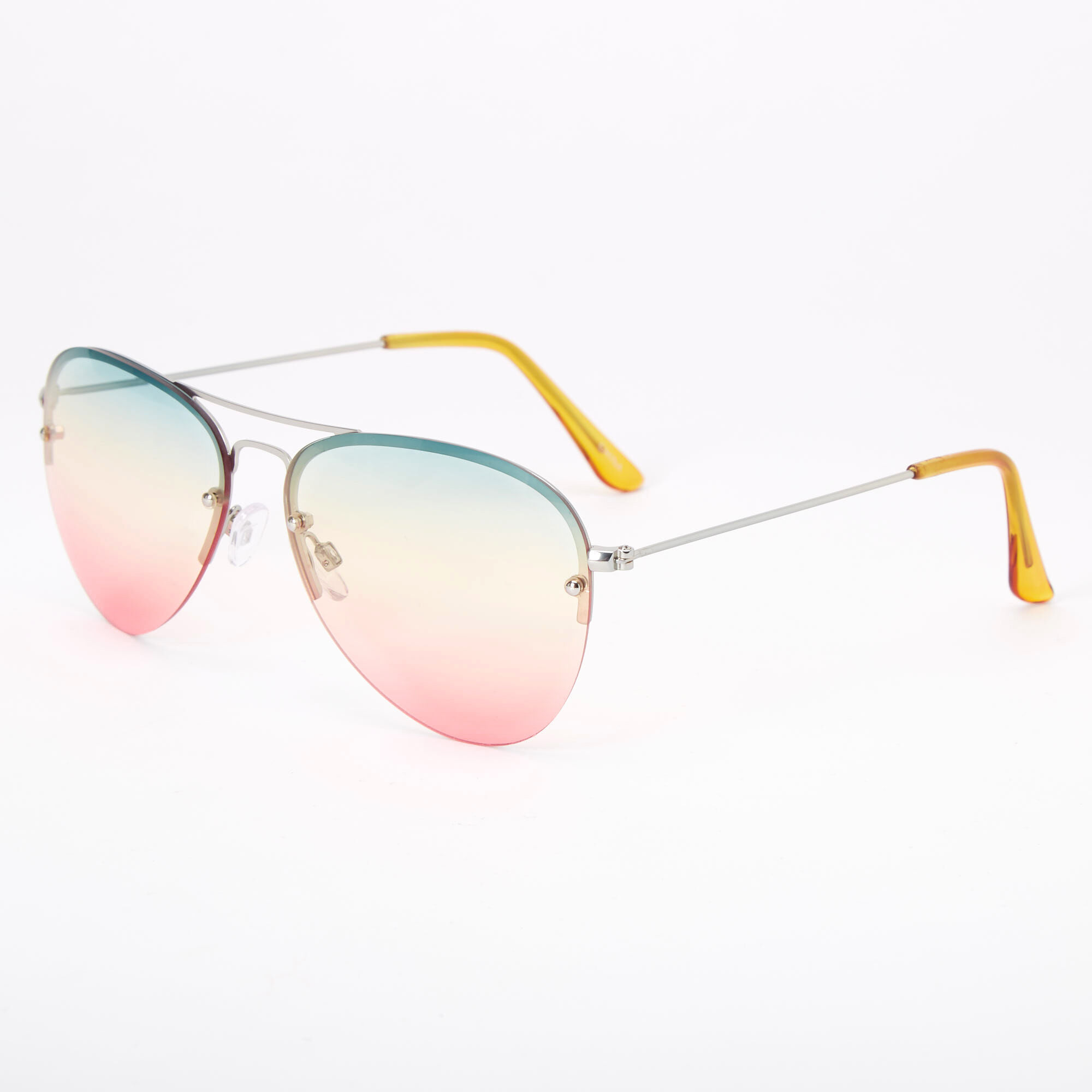 6068 Rainbow Lens Aviator Sunglasses - Etsy