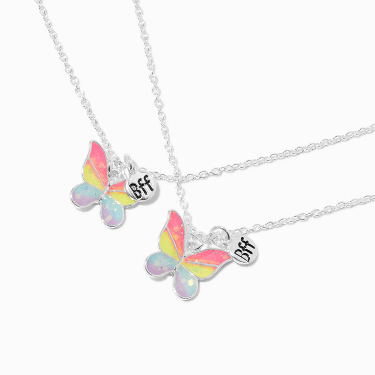 Best Friends Glow In the Dark Butterfly Pendant Necklaces - 2 Pack,