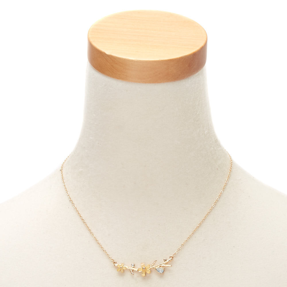 Gold Spring Floral Jewellery Set - Yellow,