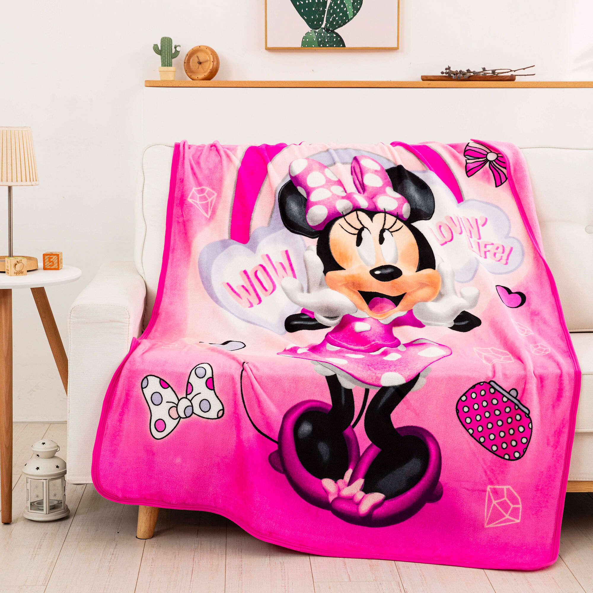 Minnie mouse pink blanket cheap
