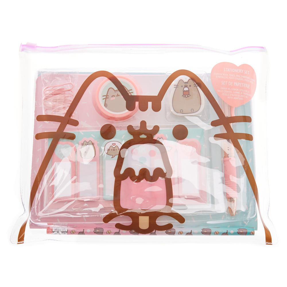 Ensemble de papeterie dégradé pastel thème sucreries Pusheen®,