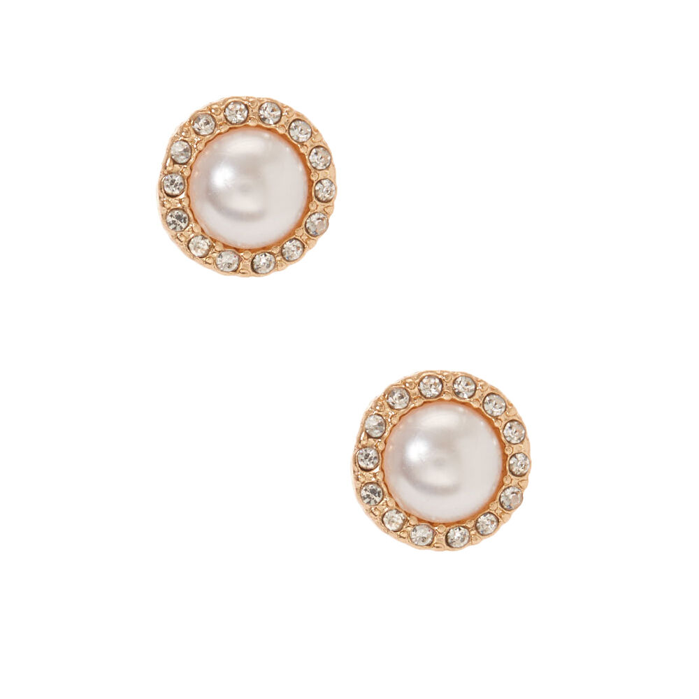 Claire's outlet pearl earrings