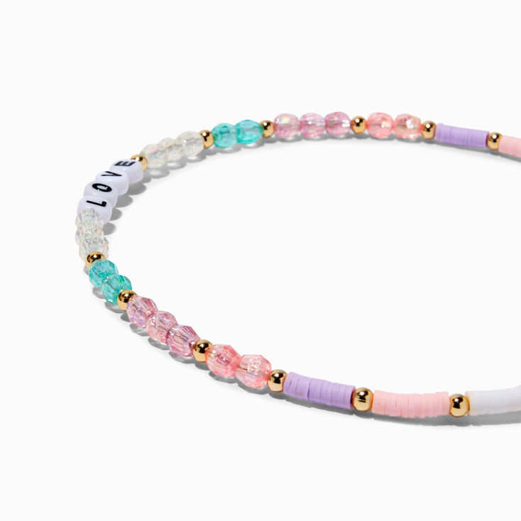Claire&#39;s Club Pastel &quot;Love&quot; Beaded Headbands - 3 Pack,
