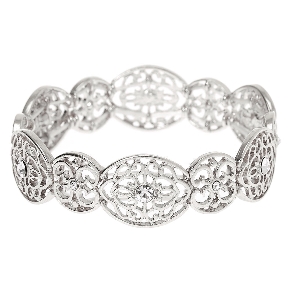 Silver on sale filigree bracelet