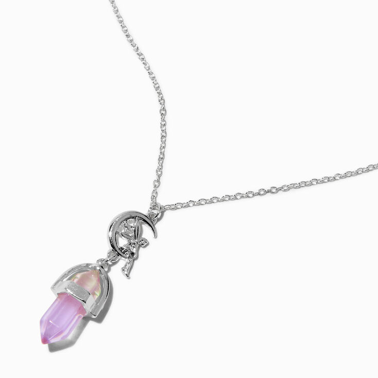 UV Color-Changing Purple Fairy Mystical Pendant Necklace,