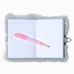 Claire&#39;s Club Ballerina Cat Plush Lock Diary,