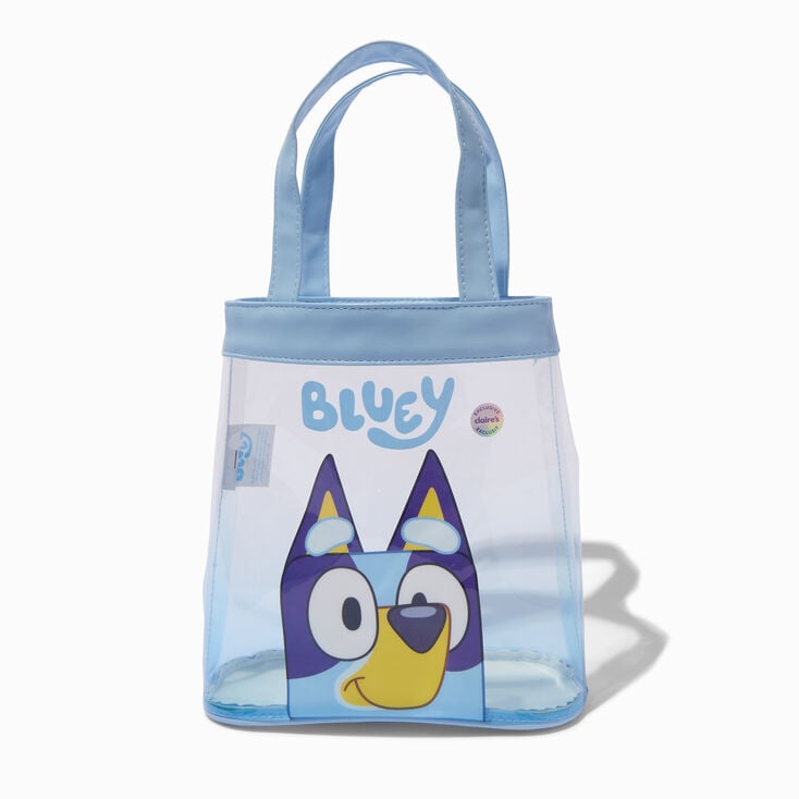 Bluey Claire&#39;s Exclusive Jelly Tote Bag,