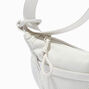 White Nylon Puffy Sling Bag,
