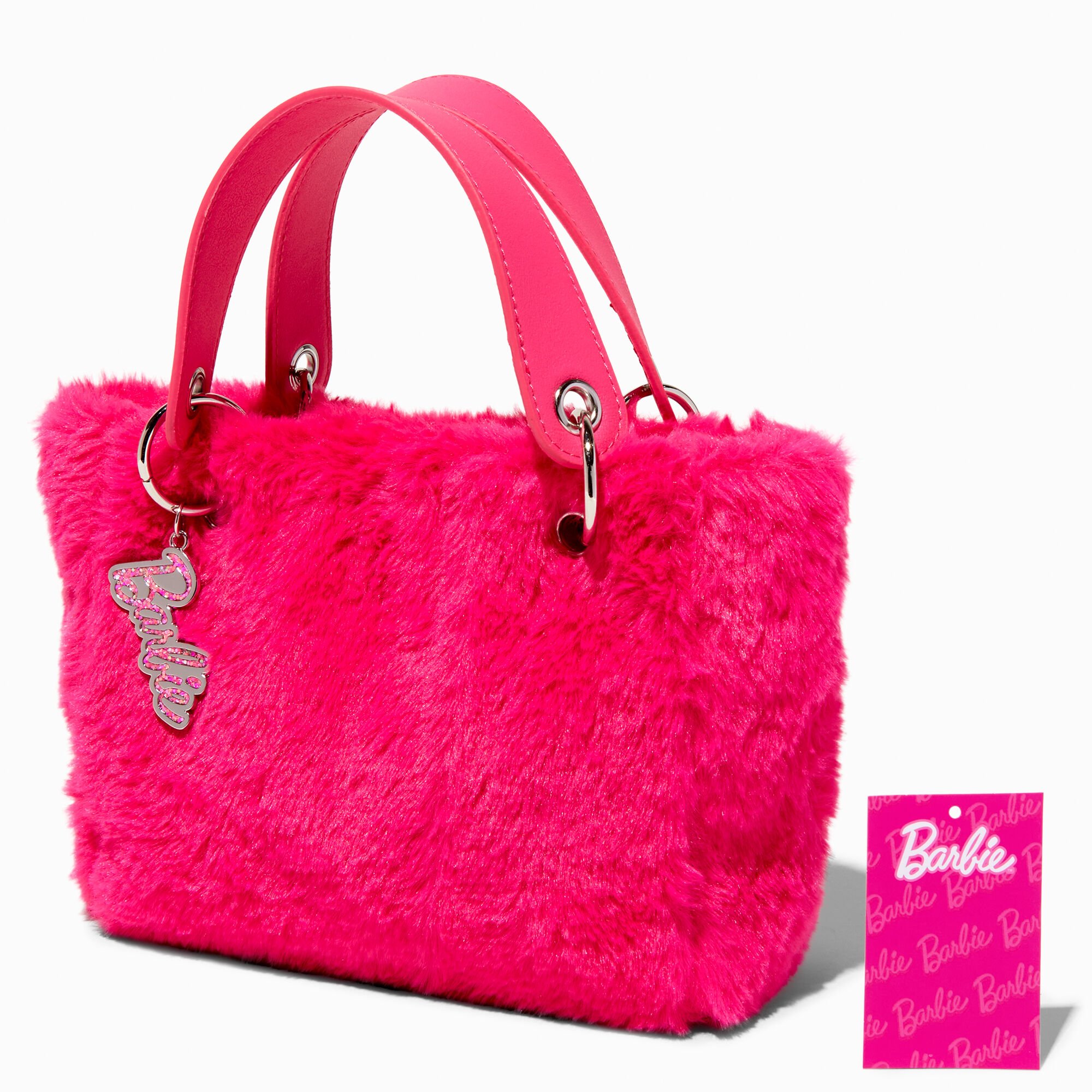 Barbie™ Pink Furry Tote Bag