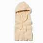 Ivory Mohair Hoodie Hat,