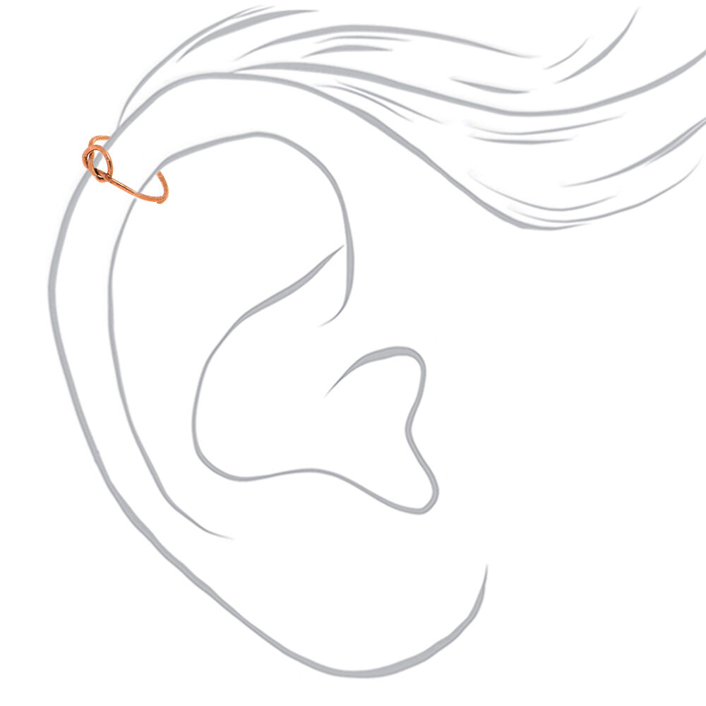 Sterling Silver 22G Knot Cartilage Earrings - 3 Pack,