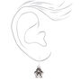 Silver 0.5&quot; Halloween Drop Earrings - 6 Pack,