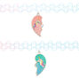 Best Friends Pastel Unicorn Heart Tattoo Choker Necklaces - 2 Pack,