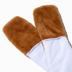 Holiday Reindeer Plush Hooded Scarf,