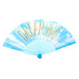 Dream Big Clouds Folding Fan - Blue,