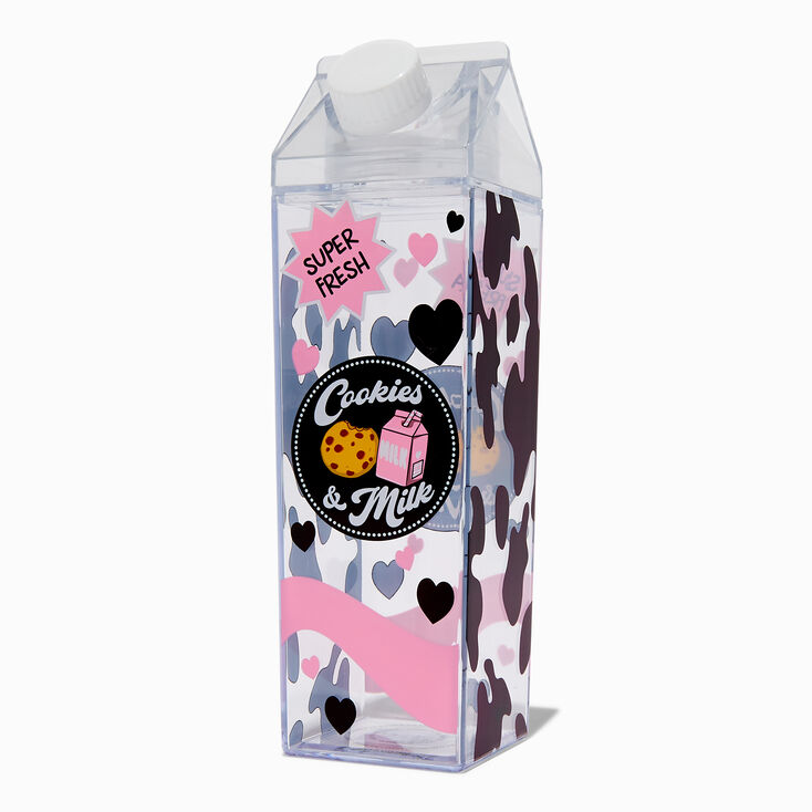 Milk &amp; Cookies Milk Carton Water Bottle,