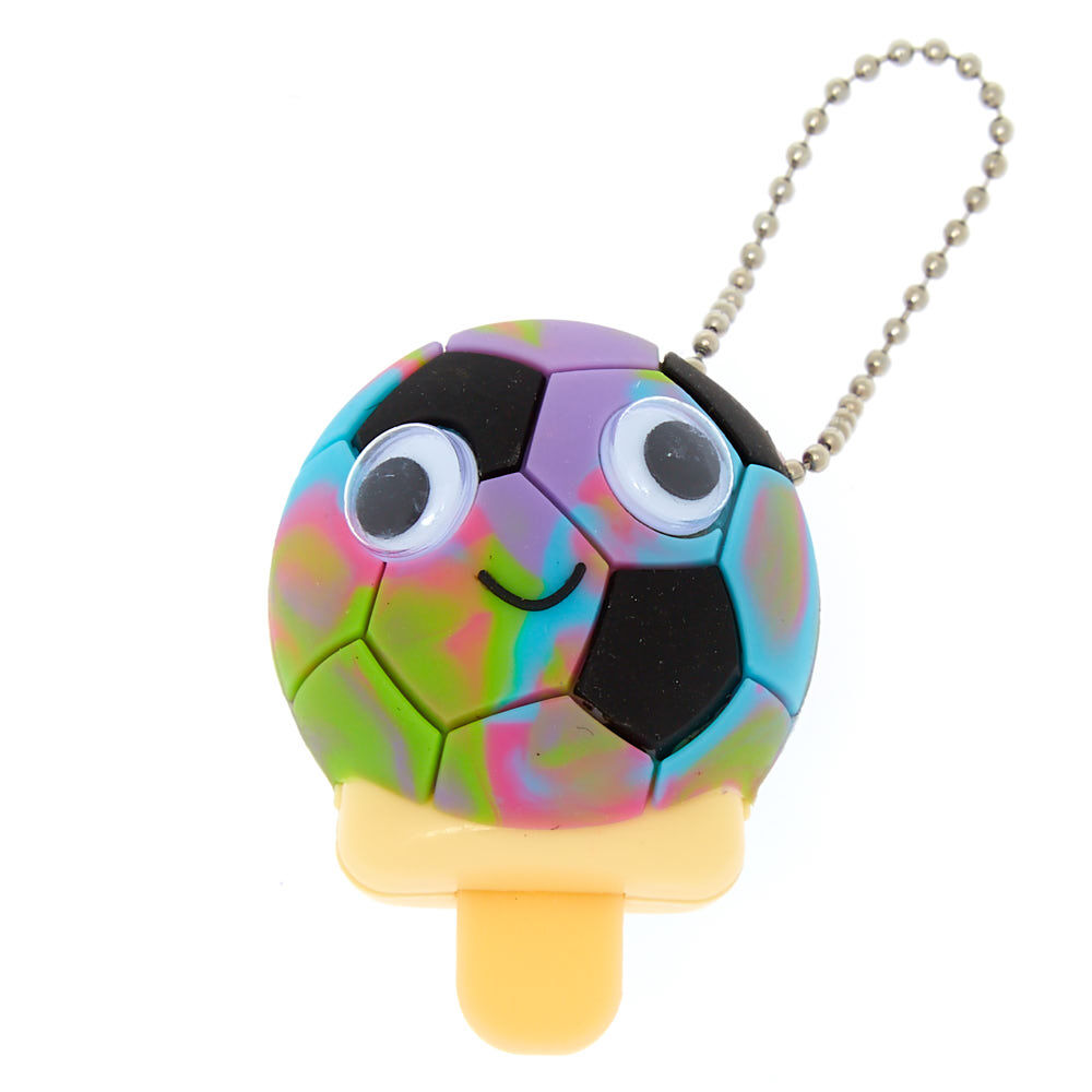Pucker Pops Rainbow Soccer Ball lip gloss - Strawberry,