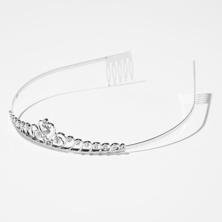 Claire&#39;s Club Swirl Rhinestone Tiara,
