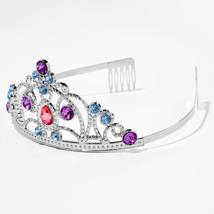 Claire's Diadème avec bijoux colorés couleur argentée Claire's Club